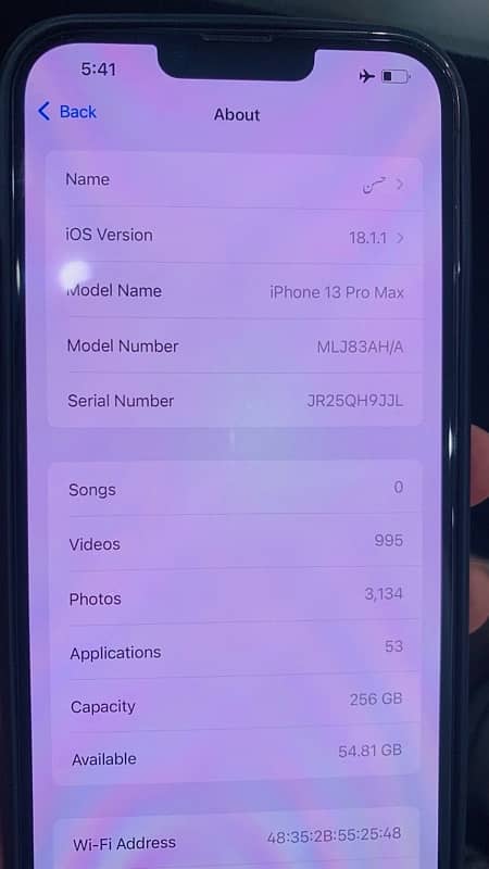 iPhone 13 Pro Max (Non-Pta) Matte Black Original 5