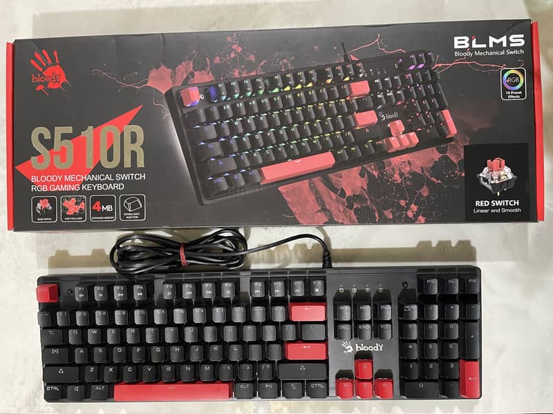 Bloody S510R Mechanical Anti-Ghosting Gaming Keyboard 0