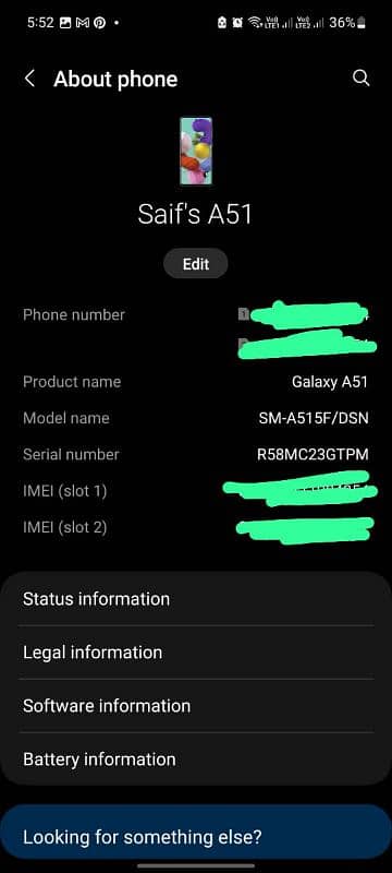 Samsung a51 official pta approved both sim 6