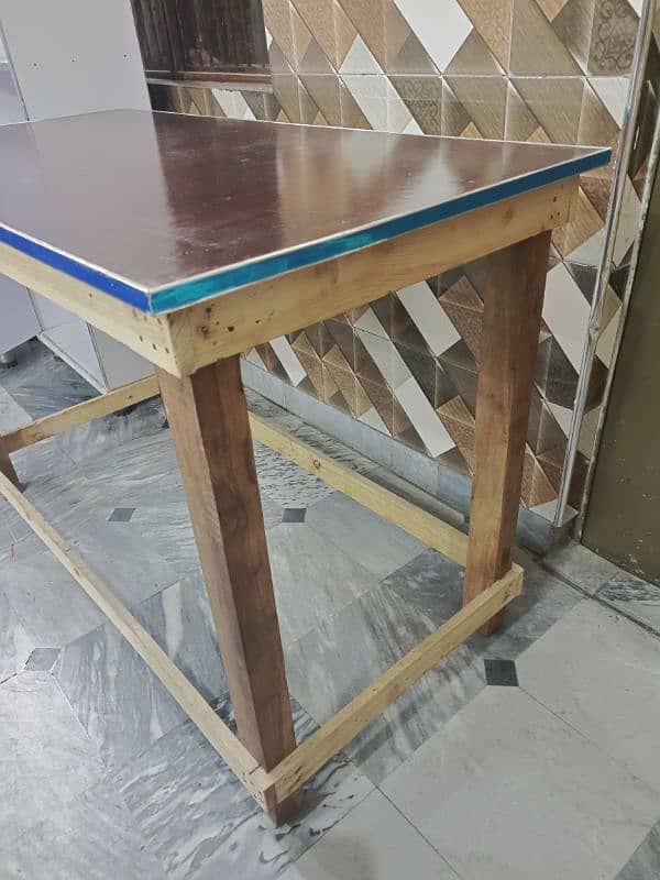 wooden table for shop, work, factory 1