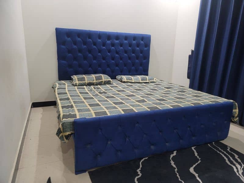 king size velvet double bed, brand new for sale 0