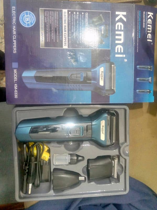 Original Kemei KM-6330 3 in 1 Professional Hair Trimmer 7