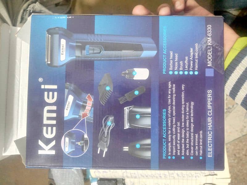 Original Kemei KM-6330 3 in 1 Professional Hair Trimmer 9