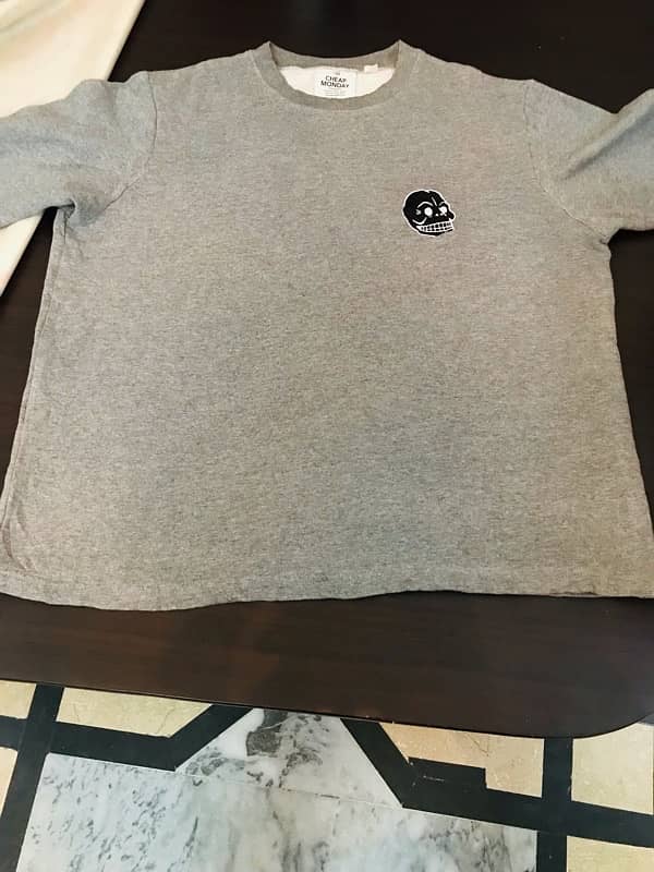 A Grey Sweat-Shiry with Anime Logo 2