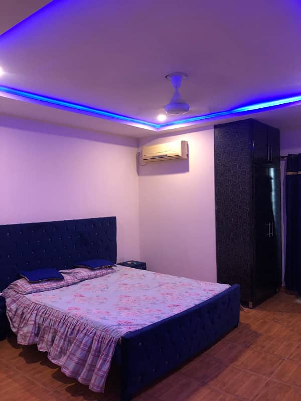 1 beds room furnished flat available for rent daily and weakly bases available for rent in bharia Town phase 8 1