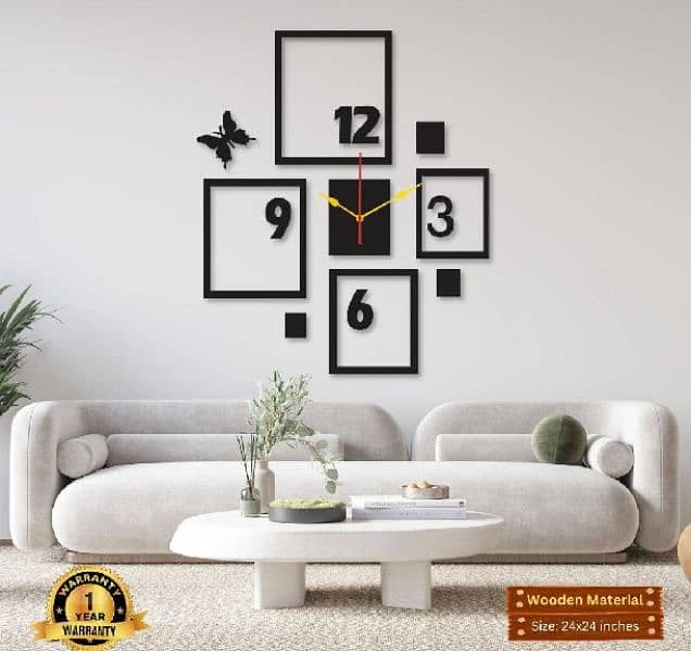 40+ Beautiful Laminated Wall Clock Designs With Backlight 5