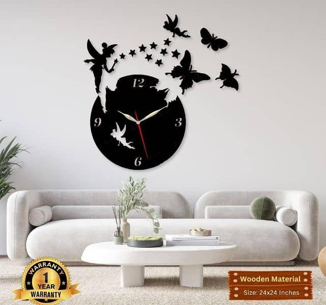 40+ Beautiful Laminated Wall Clock Designs With Backlight 10