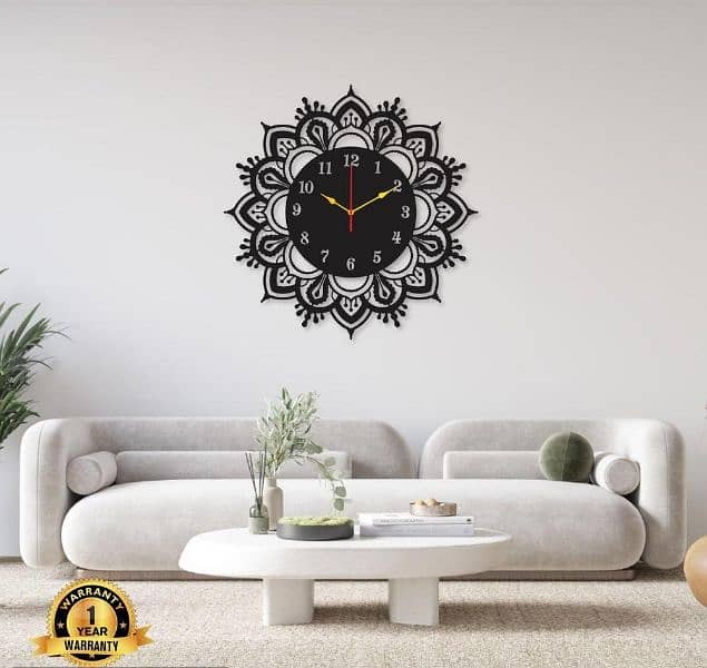 40+ Beautiful Laminated Wall Clock Designs With Backlight 12