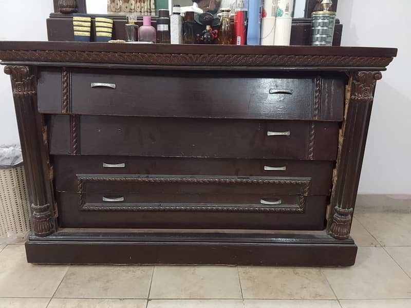 Sheesham Wood Dressing Table with Mirror 2