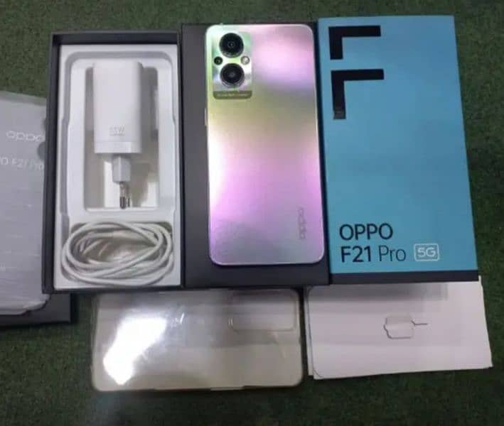 oppo f21 pro 5G one hand use complete box and original charger 8