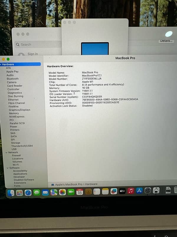 MacBook Pro 2020 M1 16GB / 1TB 2