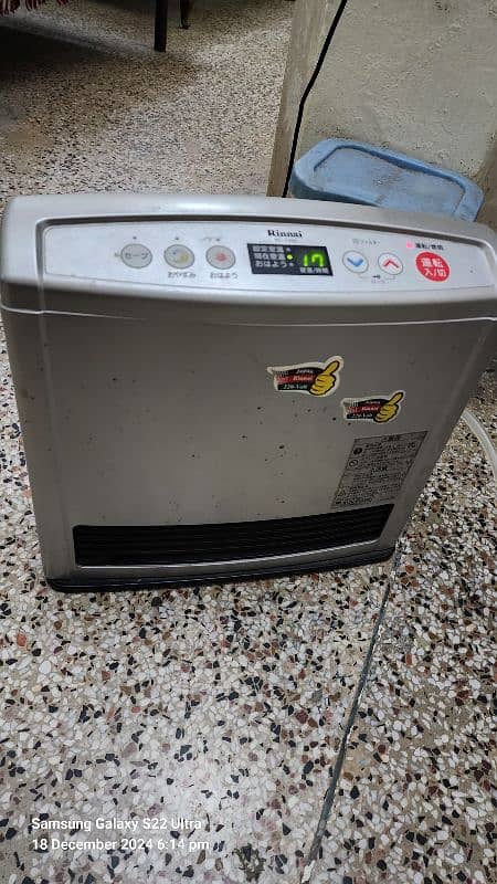 Electric heater for sale  (Dual gas & electric) japenese Rinnai 3