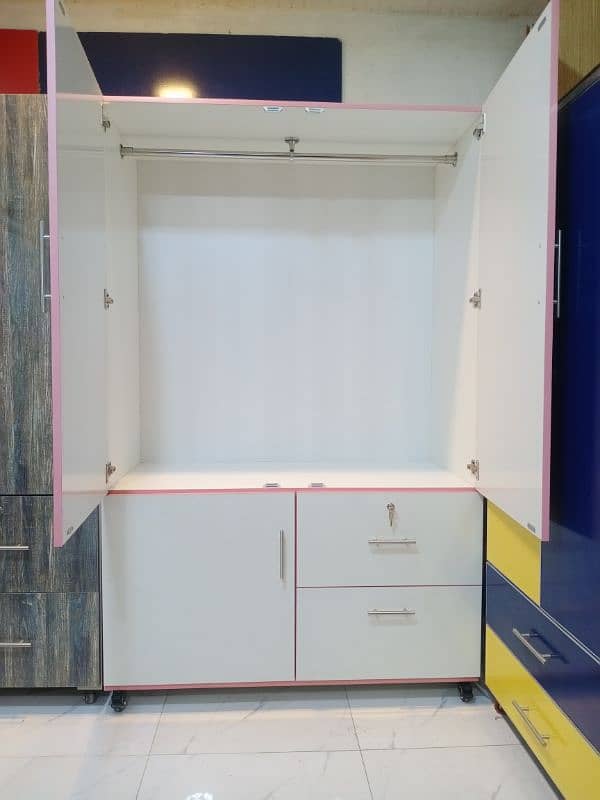 2 door almari/wood works/cupboard/wardrobe for sale/almarih/colorful 2