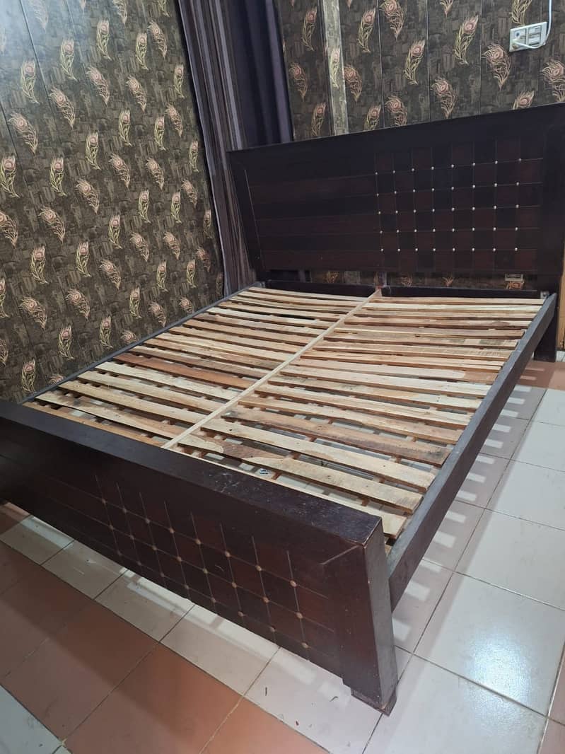 wooden bed king size 5