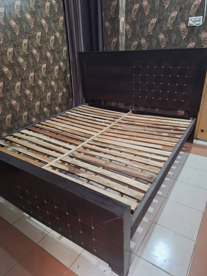 wooden bed king size 7