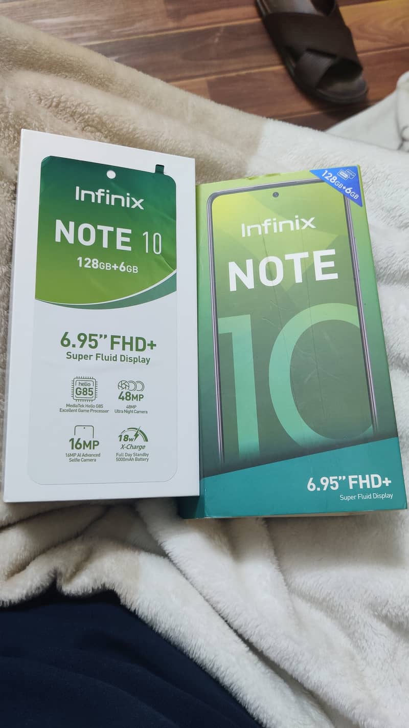 Infinix Note 10 (10/10 condition) with box and original charger 0