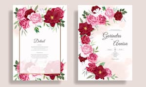 Wedding Cards, Invitation Cards, Flowers Cards