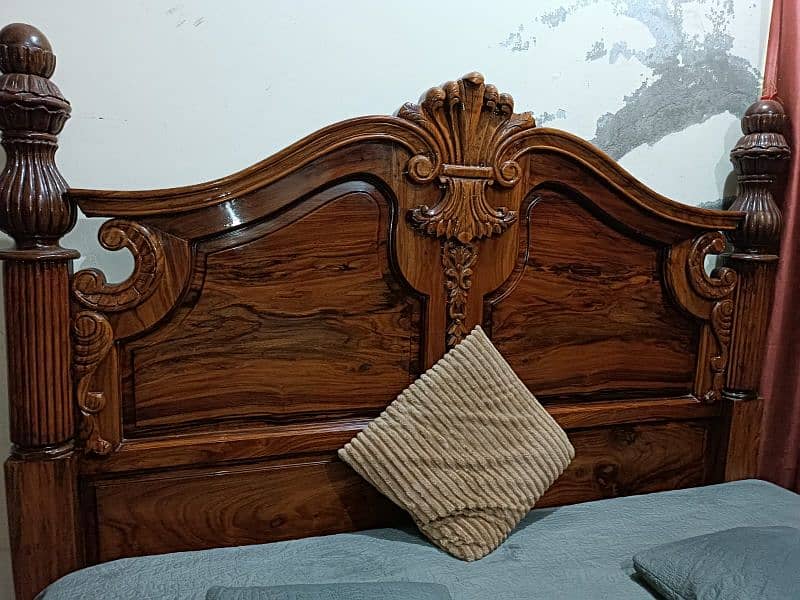 king bed size/bed set pure wooden 0