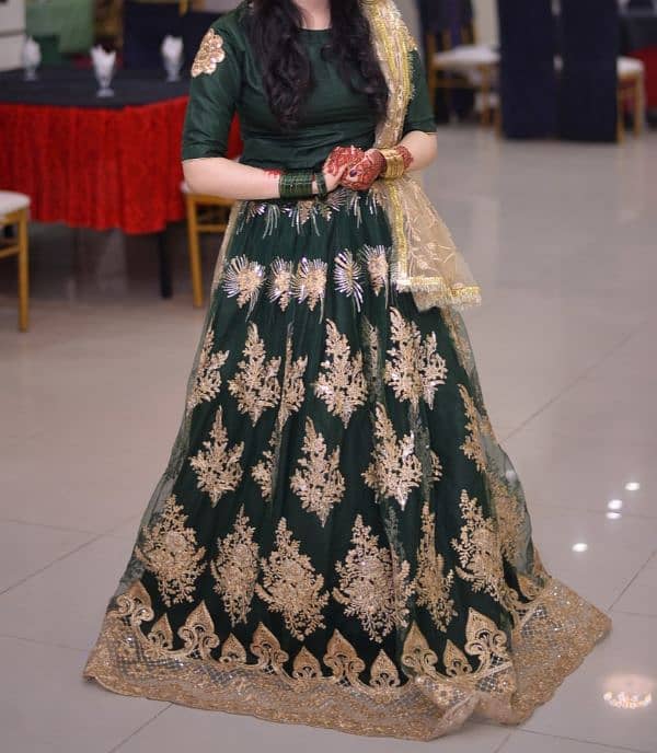 Mehndi Lehenga ( 3 piece ) 0