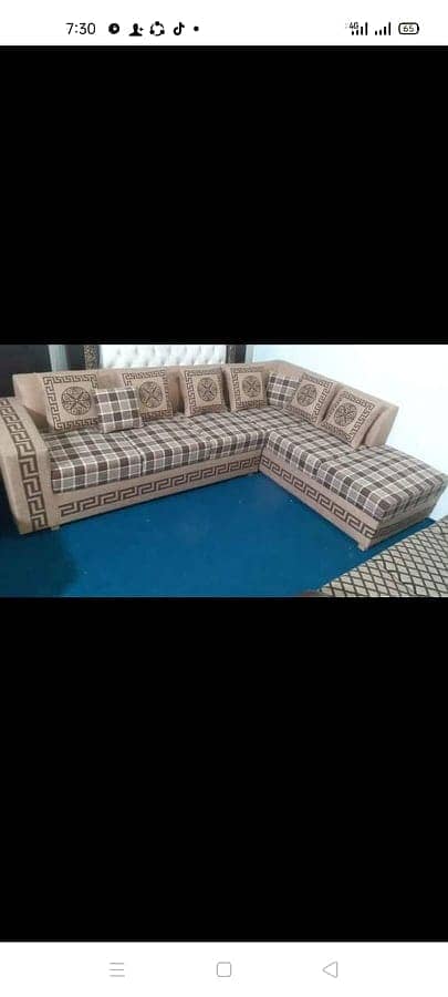 Sofa Set | L shape sofa | Wooden sofa |Velvet sofa |Sofa | Luxury sofa 2