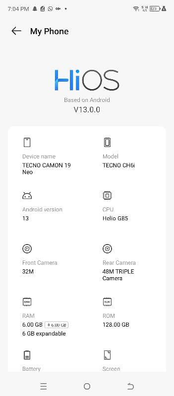 tecno camon 19 6/128 pta approved 8