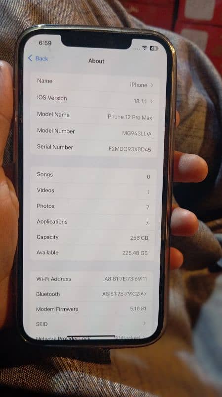 iPhone 12 pro max 256gb non pta in mint condition 1