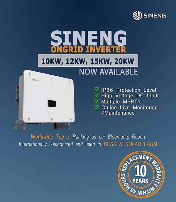 Sineng 10kW-125kW On Grid Inverters 0