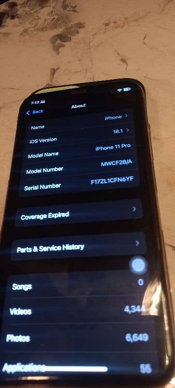 Iphone 11pro Factory unlock 512gb 4