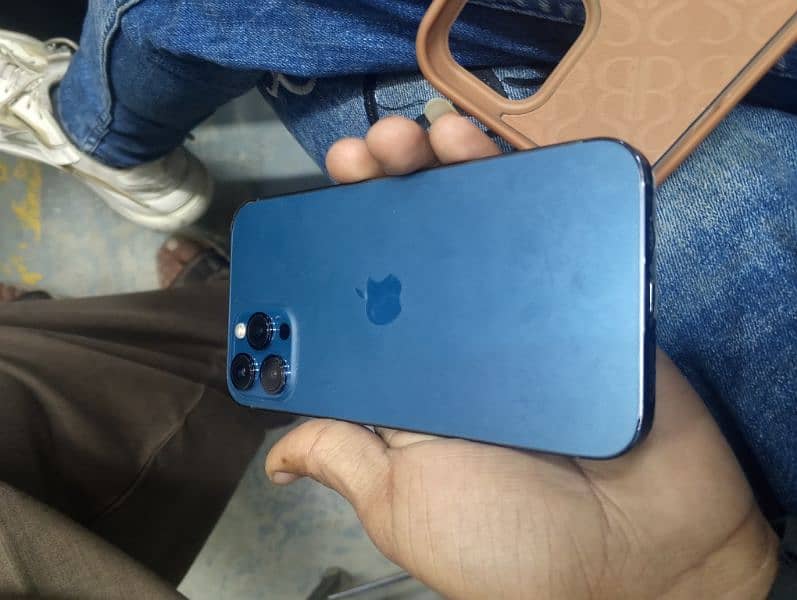 12 pro max blue color 128gb condition 10/10 1