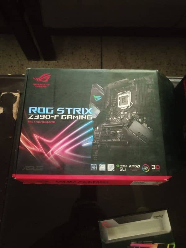 Asus ROG-strix z390-F with 16gb ram and i7 9700k 0