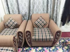 5 seter Sofa set and sofa combad