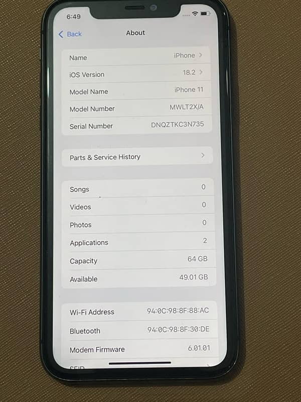 IPhone 11 PTA Approved 64GB 9