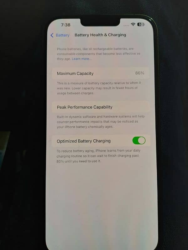 iphone 13 pro max 256gb full new non pta 86 battry heath 2