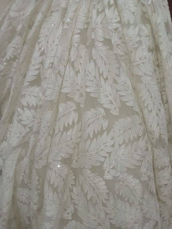 Arabian barbie pure white frock for bridal 3