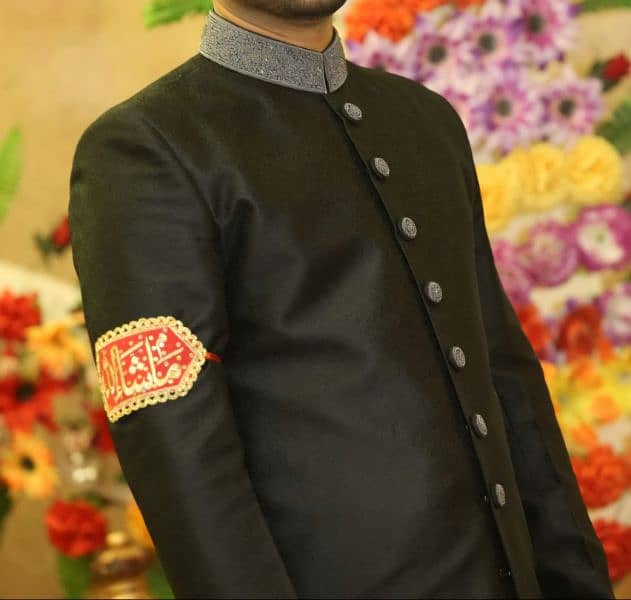 Groom's sherwani Black 0