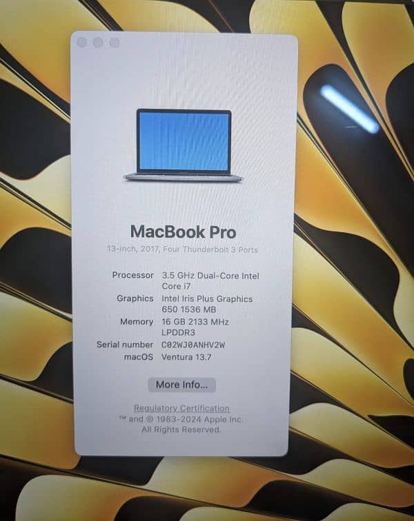 MacBook pro i7 16 gb 1 tb 3