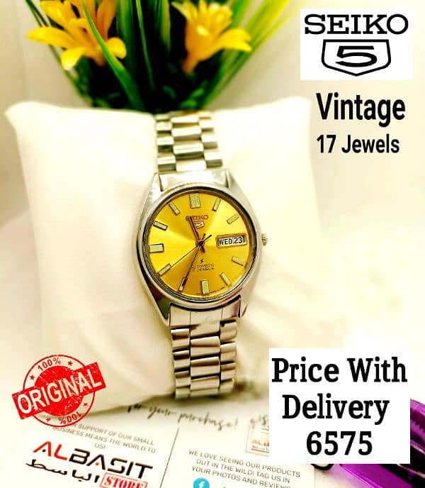 4 ہزار سے لیکر 9 ہزار تک Seiko 5 Automatic Citizen Orient 03161737353 11