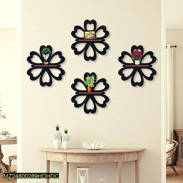 Flower shape wood shelves 2