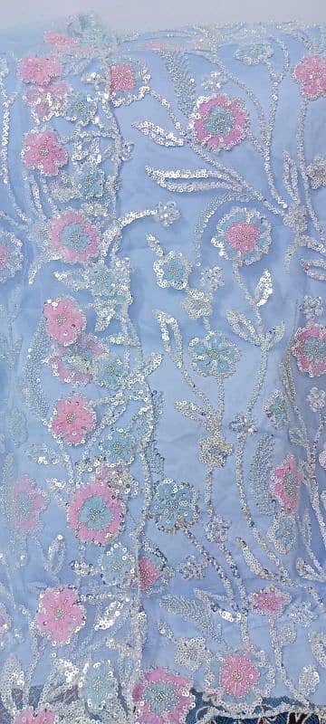 fancy wedding dreess unstitched material 1