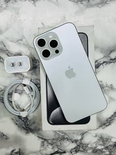 Iphone 15pro max 256gb White LLA model full sim time