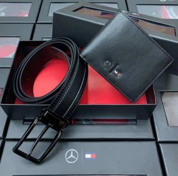 Mercedes-Benz Men's Wallet and belt set 3