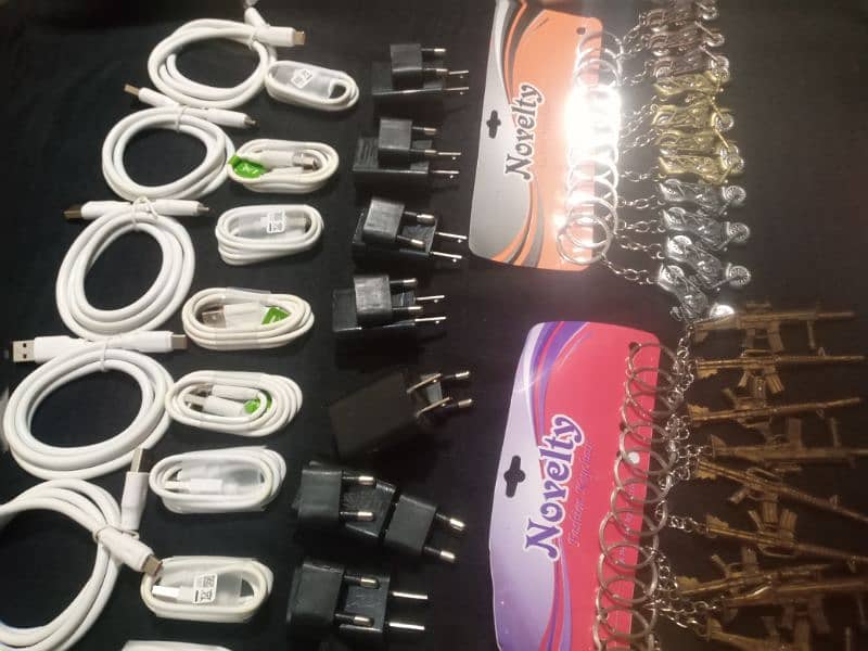 chargers adaptor data cable and keychains 5