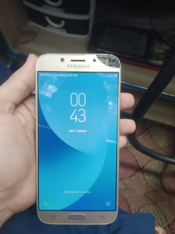 Samsung J7 pro 3/32 dual sim PTA approved glass crick03427444150Whtsap 0