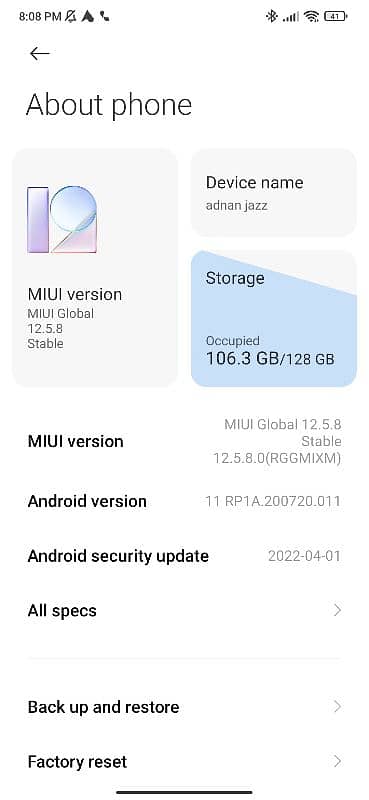 redmi note 8 pro for sale 6/128gb 14