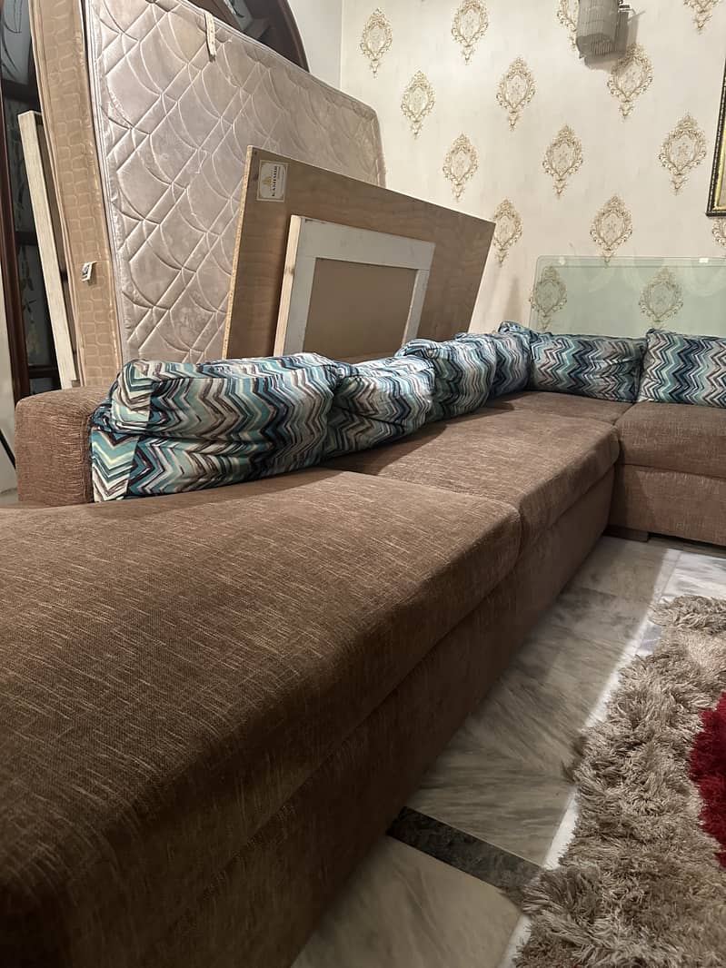 Eight seater sofa set imported fabric 0