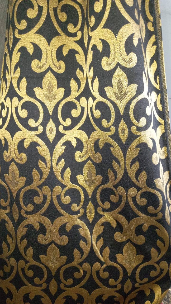 Golden n black clour curtains 1