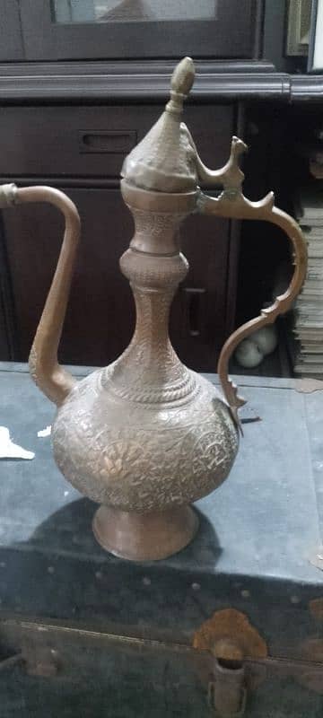 Antique Mughal  copper teapot 2