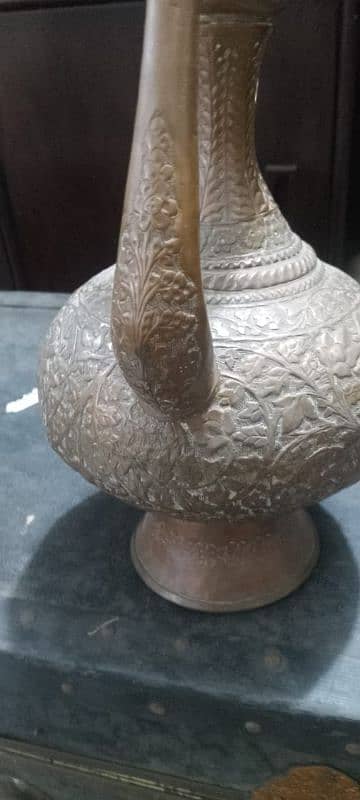 Antique Mughal  copper teapot 3