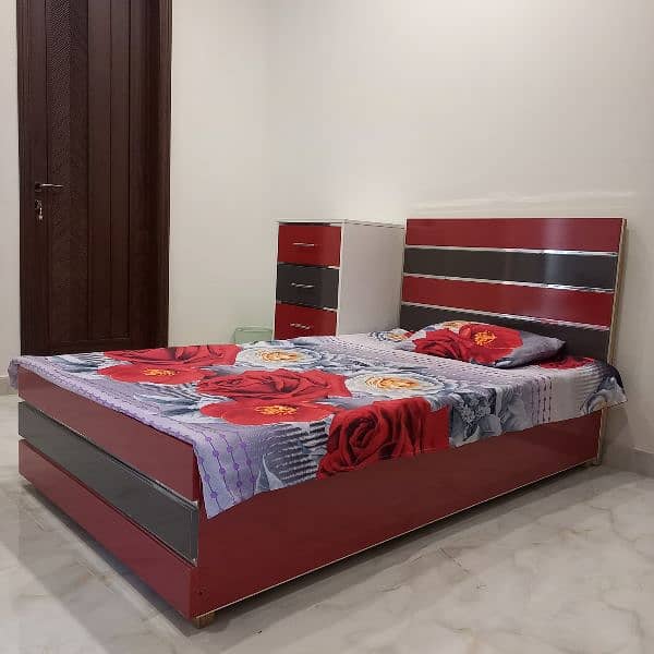 wood singal bed 0