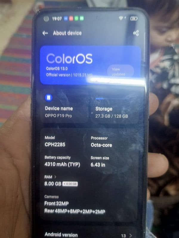 oppo f19 pro urgent sale 6